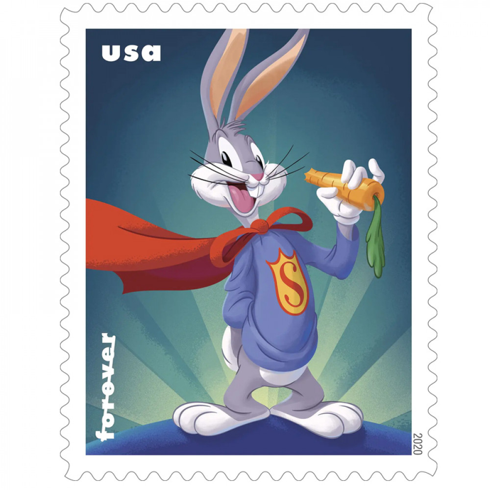 (2020) USPS Bugs Bunny Forever Postage Stamps